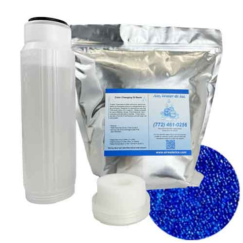 DI Resin Refillable Kit Anion Single Bed Resin (blue)
