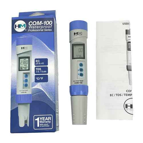 COM-100 EC / TDS / Temp Meter Combo