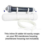 mixed bed inline di adder kit deionization resin with a snap of a clip!
